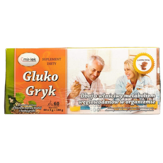 Herbata Gluko Gryk saszetki (60 × 3 g) 180 g - Mir-lek